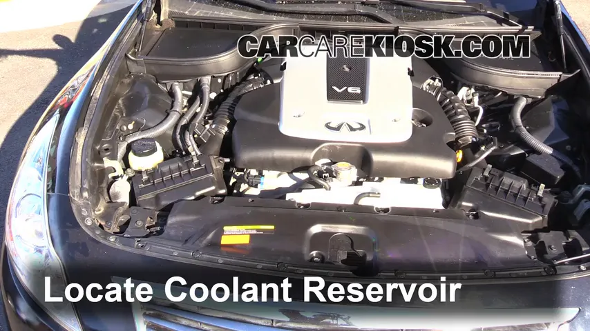 2012 Infiniti G25 X 2.5L V6 Antigel (Liquide de Refroidissement) Réparer les Fuites